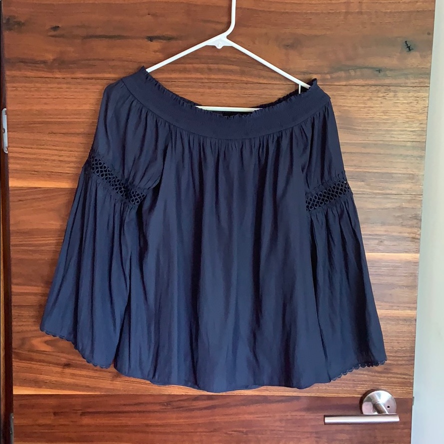 Ramy Brook Silk Off The Shoulder Top